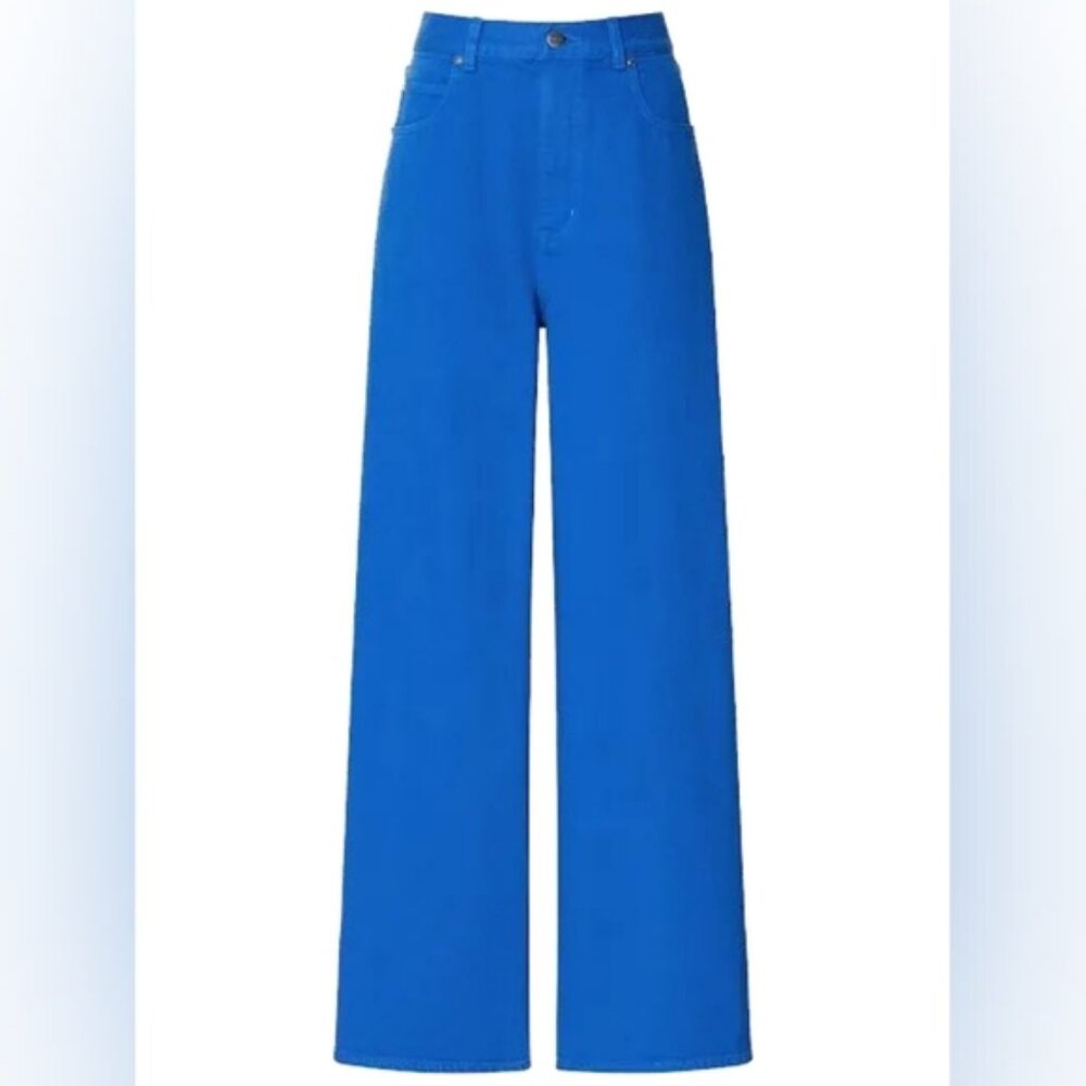 Marni x Uniqlo  blue straight high rise Denim jeans